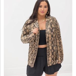 Velvet Snakeskin Blazer